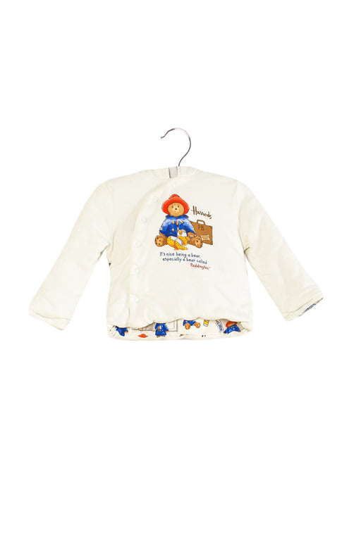 A White Cardigans from Harrods in size 3-6M for boy. (Front View)
