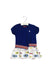 A Blue Short Sleeve Dresses from Ferrari in size 6-12M for girl. (Front View)