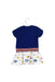 A Blue Short Sleeve Dresses from Ferrari in size 6-12M for girl. (Back View)