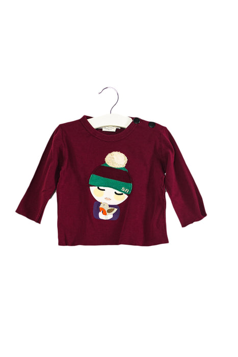 A Purple Long Sleeve Tops from Rykiel Enfant in size 6-12M for girl. (Front View)