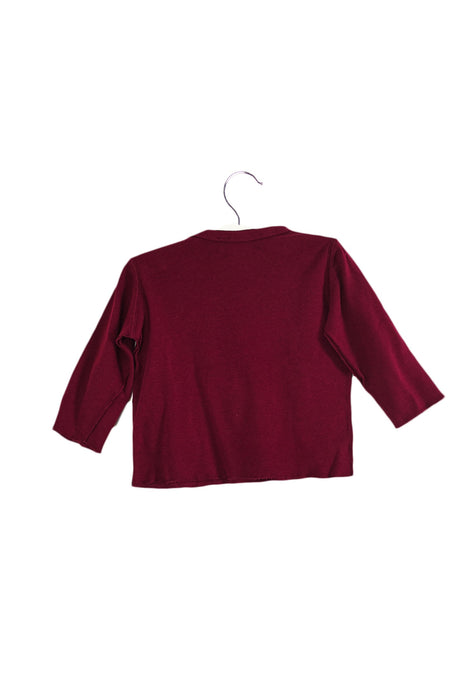 A Purple Long Sleeve Tops from Rykiel Enfant in size 6-12M for girl. (Back View)