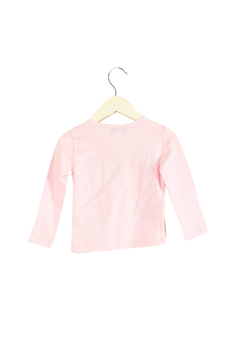 A Pink Long Sleeve Tops from Simonetta in size 6-12M for girl. (Back View)