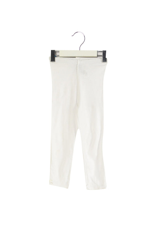 A White Leggings from Jacadi in size 2T for girl. (Front View)