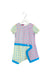 A Multicolour Short Sleeve Dresses from ValMax in size 4T for girl. (Front View)