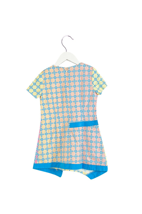 A Multicolour Short Sleeve Dresses from ValMax in size 4T for girl. (Back View)
