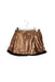 A Gold Short Skirts from IKKS in size 6T for girl. (Front View)