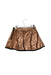 A Gold Short Skirts from IKKS in size 6T for girl. (Back View)
