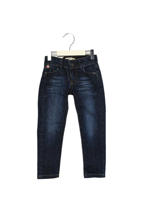 A Navy Jeans from Chipie in size 4T for boy. (Front View)