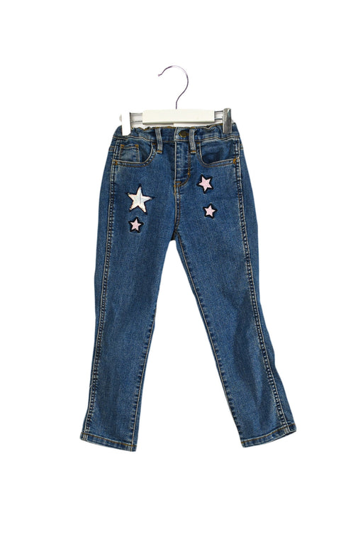 A Blue Jeans from Juicy Couture in size 4T for girl. (Front View)