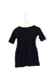 A Navy Long Sleeve Dresses from Crewcuts in size 4T for girl. (Back View)