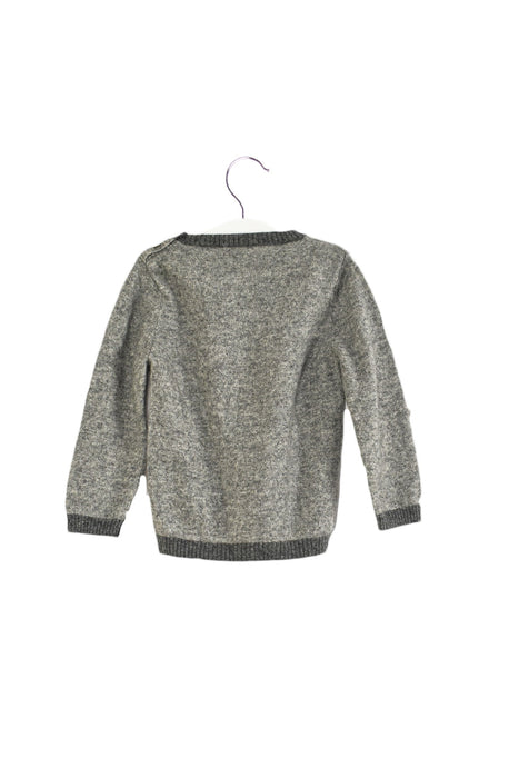 A Grey Knit Sweaters from Numae in size 3T for girl. (Back View)