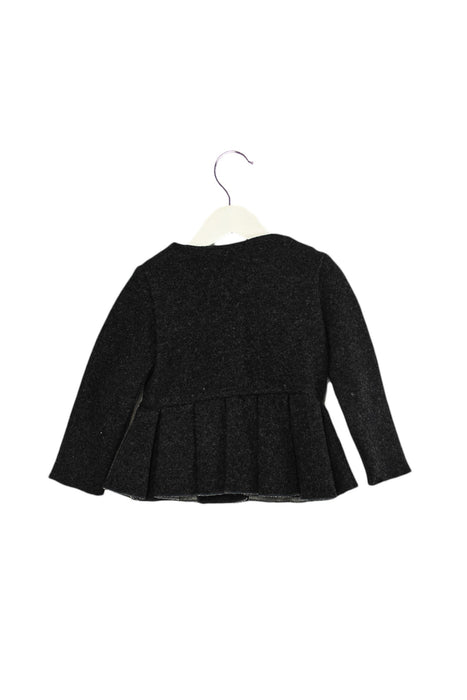 A Grey Cardigans from Jacadi in size 3T for girl. (Back View)
