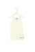 A White Sleeveless Tops from IKKS in size 4T for girl. (Front View)