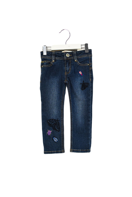 A Blue Jeans from Catimini in size 4T for girl. (Front View)