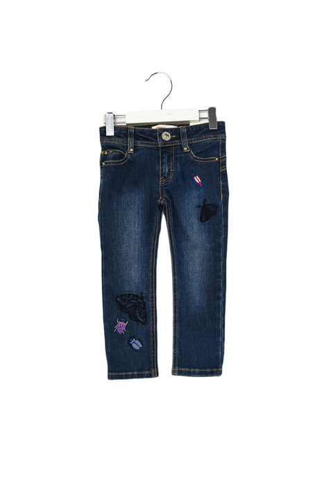 A Blue Jeans from Catimini in size 4T for girl. (Front View)