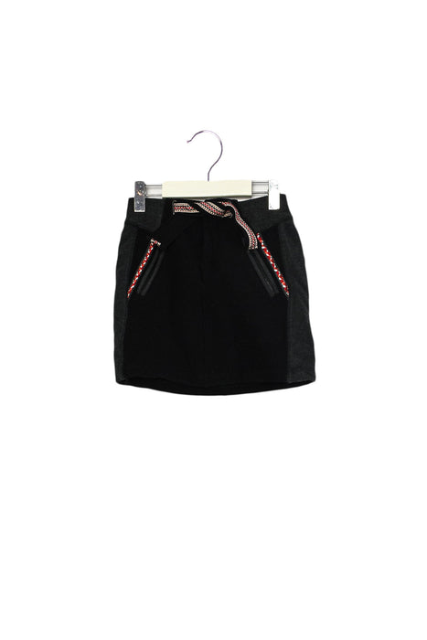A Black Short Skirts from Catimini in size 4T for girl. (Front View)