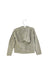 A Grey Zippered Sweatshirts from Crewcuts in size 6-12M for girl. (Back View)