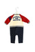 A Navy Long Sleeve Jumpsuits from Miki House in size 3-6M for boy. (Back View)