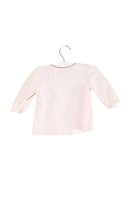 A Pink Long Sleeve Tops from Bébé by Minihaha in size 0-3M for girl. (Back View)