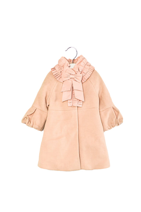 A Pink Coats from Nicholas & Bears in size 12-18M for girl. (Front View)