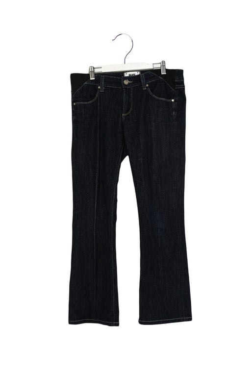 A Navy Jeans from PAIGE in size S for maternity. (Front View)
