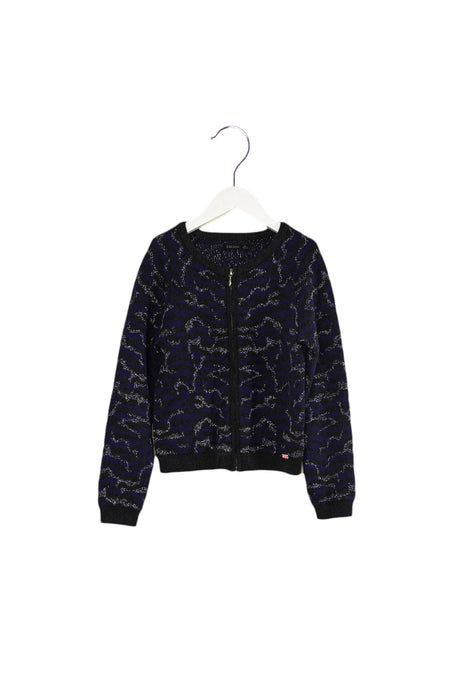 A Black Cardigans from IKKS in size 8Y for girl. (Front View)