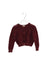 A Burgundy Cardigans from Bonpoint in size 3T for girl. (Front View)