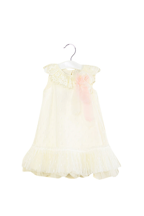 A White Short Sleeve Dresses from Nicholas & Bears in size 2T for girl. (Front View)