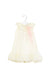 A White Short Sleeve Dresses from Nicholas & Bears in size 2T for girl. (Front View)