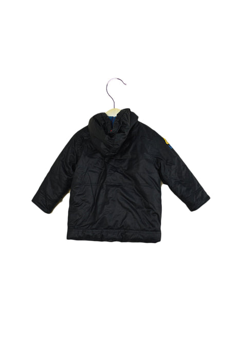 A Grey Puffer/Quilted Jackets from La Compagnie des Petits in size 3T for boy. (Back View)