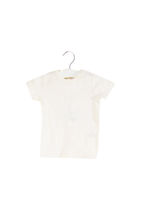 A White Short Sleeve Tops from Seed in size 3-6M for neutral. (Front View)
