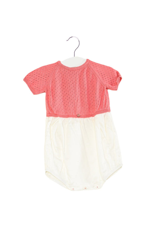 A Pink Short Sleeve Bodysuits from Wedoble in size 6-12M for girl. (Front View)