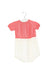A Pink Short Sleeve Bodysuits from Wedoble in size 6-12M for girl. (Front View)