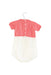 A Pink Short Sleeve Bodysuits from Wedoble in size 6-12M for girl. (Back View)