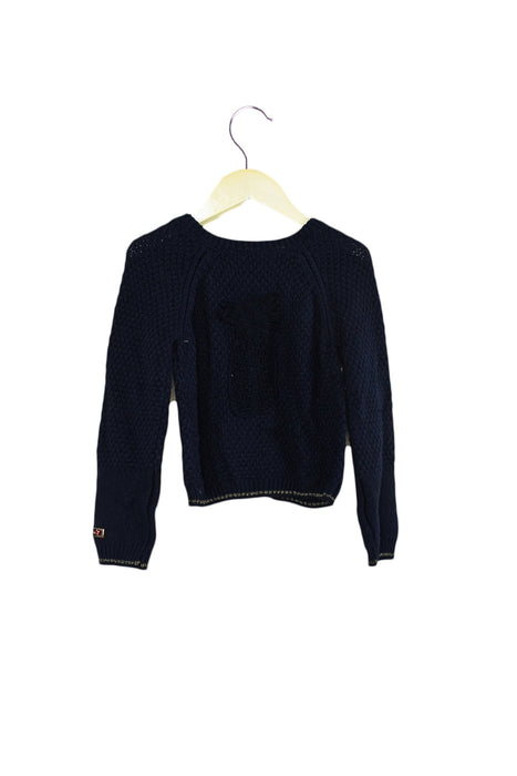 A Navy Cardigans from Catimini in size 4T for girl. (Back View)