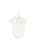 A White Short Sleeve Bodysuits from Mayoral in size 3-6M for boy. (Front View)