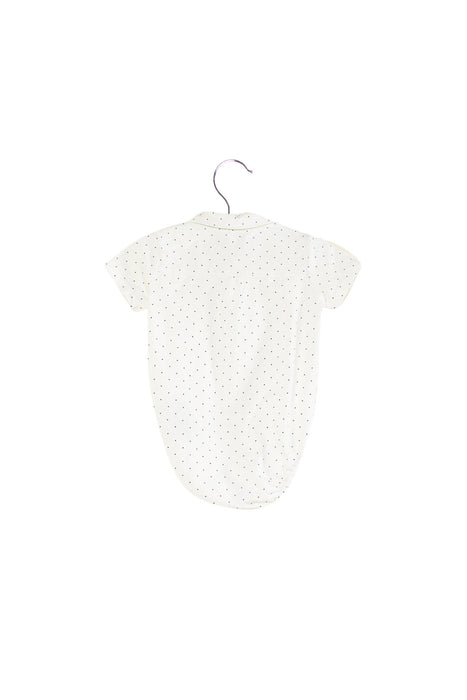 A White Short Sleeve Bodysuits from Mayoral in size 3-6M for boy. (Back View)