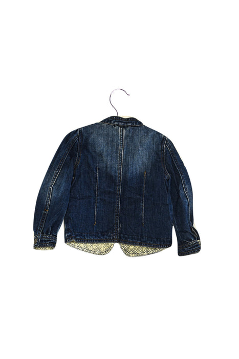 A Blue Lightweight Jackets from Tea in size 3T for girl. (Back View)