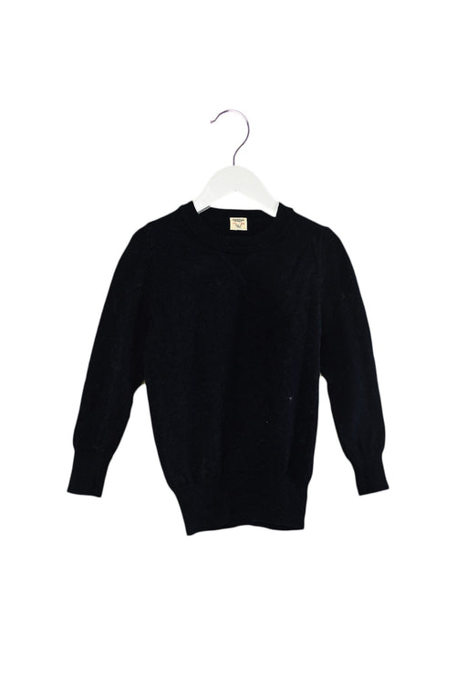 A Navy Knit Sweaters from Crewcuts in size 4T for girl. (Front View)
