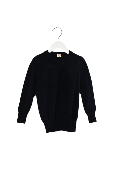 A Navy Knit Sweaters from Crewcuts in size 4T for girl. (Front View)