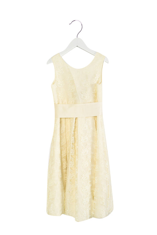 A White Sleeveless Dresses from John Lewis in size 7Y for girl. (Front View)