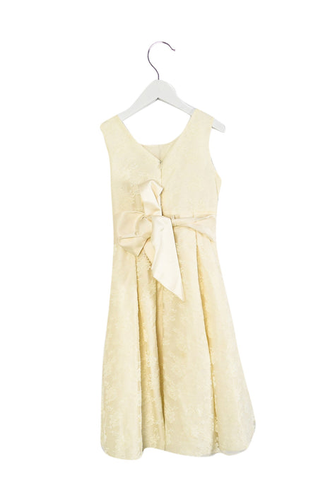 A White Sleeveless Dresses from John Lewis in size 7Y for girl. (Back View)