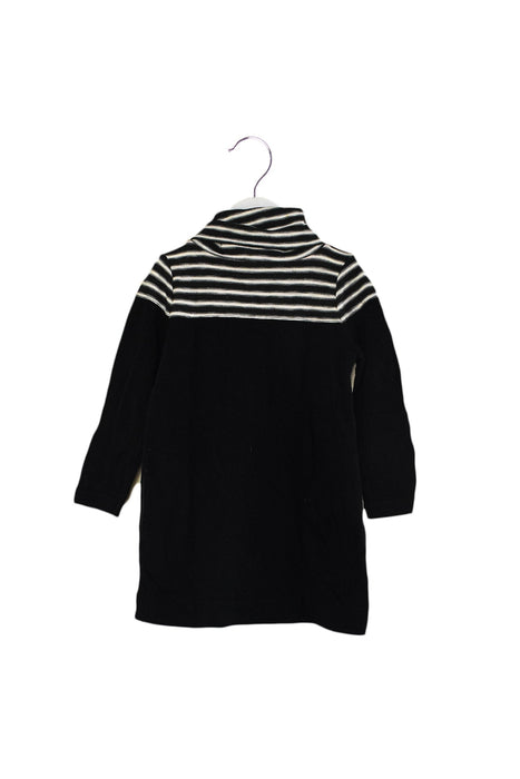 A Black Long Sleeve Tops from Crewcuts in size 3T for girl. (Front View)