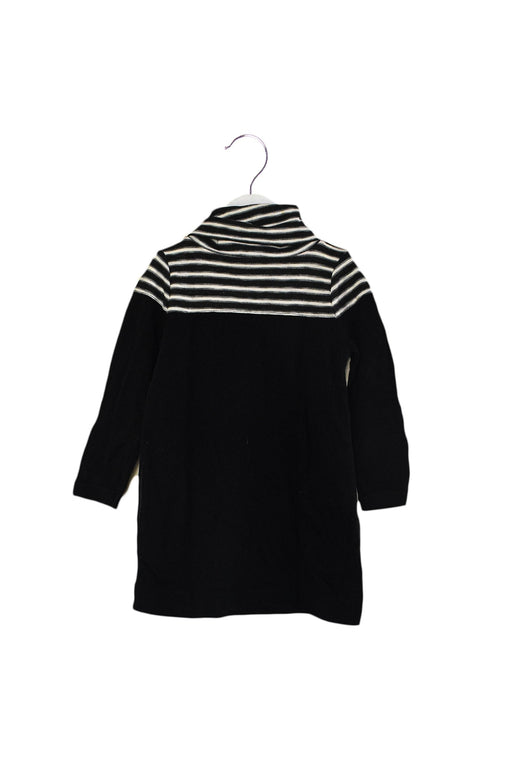 A Black Long Sleeve Tops from Crewcuts in size 3T for girl. (Front View)