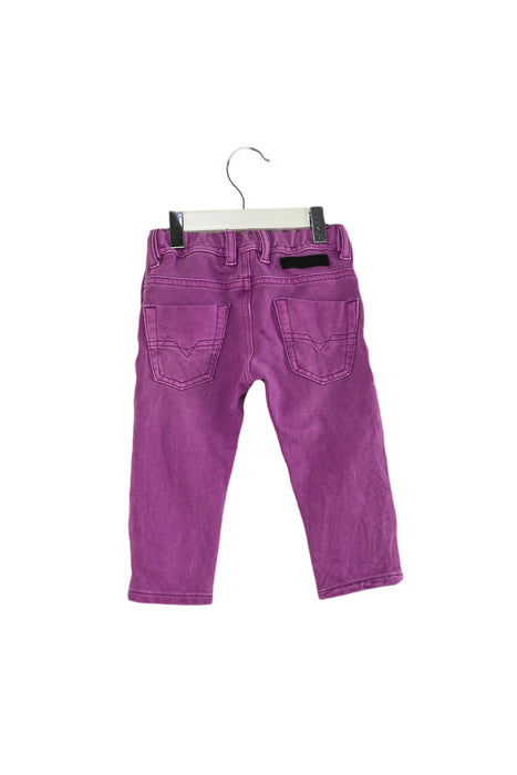 A Purple Jeans from Diesel in size 6-12M for girl. (Back View)