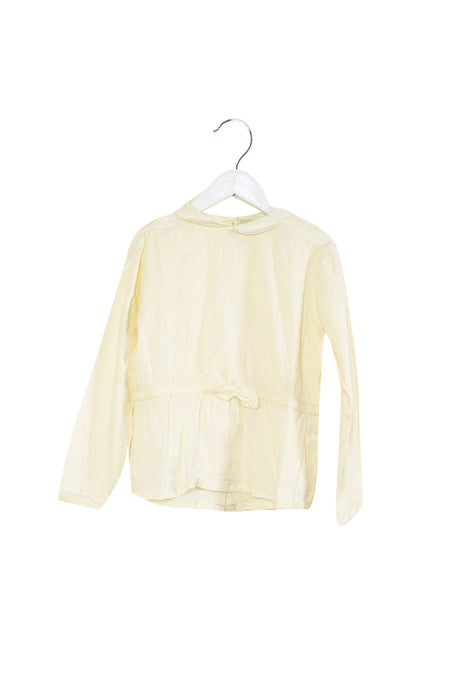 A Ivory Long Sleeve Tops from Arsène et les pipelettes in size 6T for girl. (Front View)