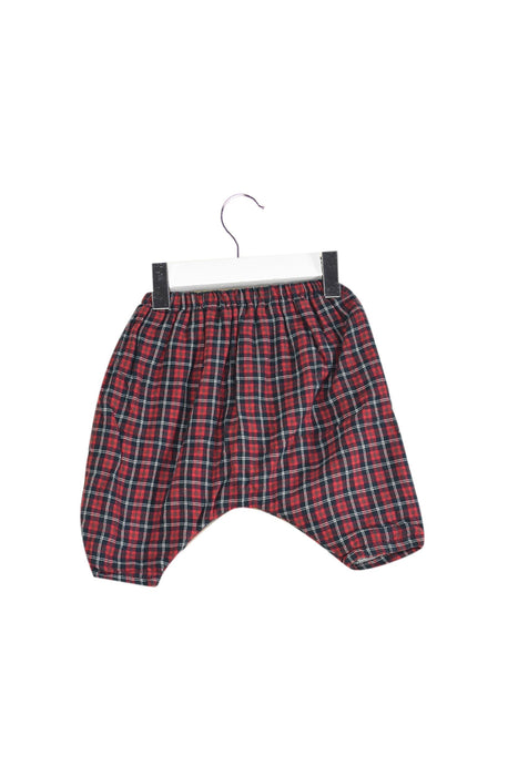 A Red Casual Pants from Bout'Chou in size 0-3M for boy. (Back View)