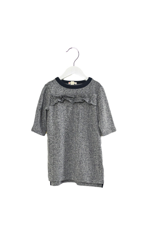 A Grey Sweater Dresses from Crewcuts in size 3T for girl. (Front View)