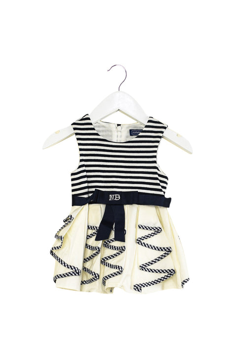 A Navy Dress Sets from Nicholas & Bears in size 3-6M for girl. (Front View)
