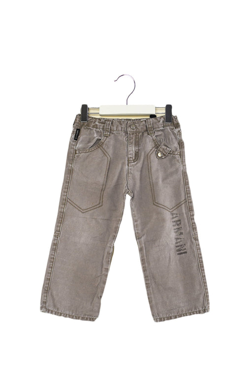 A Grey Casual Pants from Armani in size 2T for boy. (Front View)